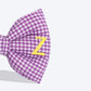 HUFT Personalised Monogrammed Bow Tie for Dogs - Violet - Heads Up For Tails