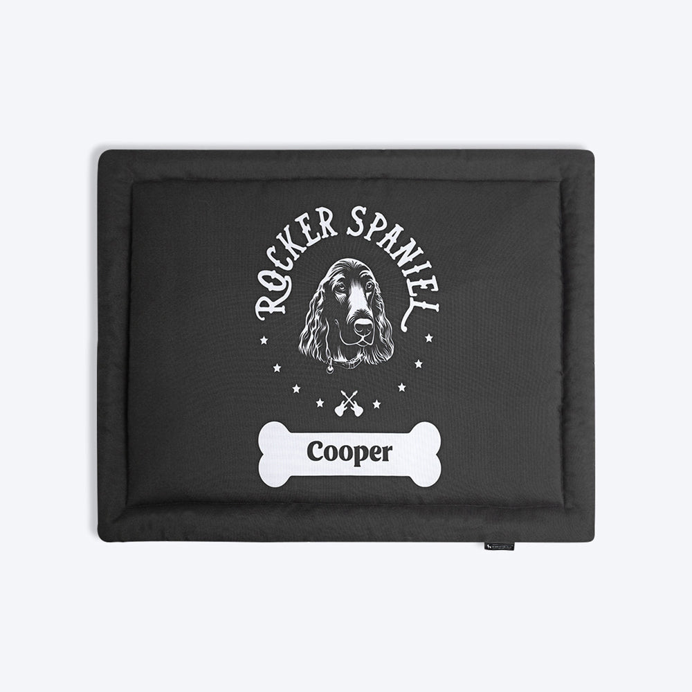 HUFT Personalised Rocker Spaniel Dog Mat - Heads Up For Tails