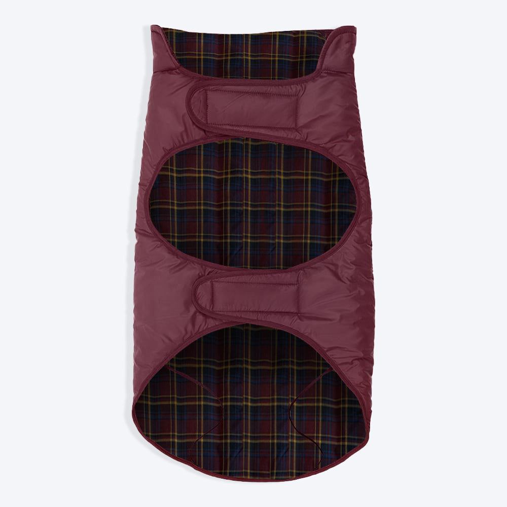 HUFT Reversible Dog Jacket - Wine5