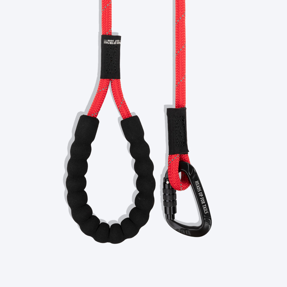 HUFT Rope Dog Leash with Carabiner - Red