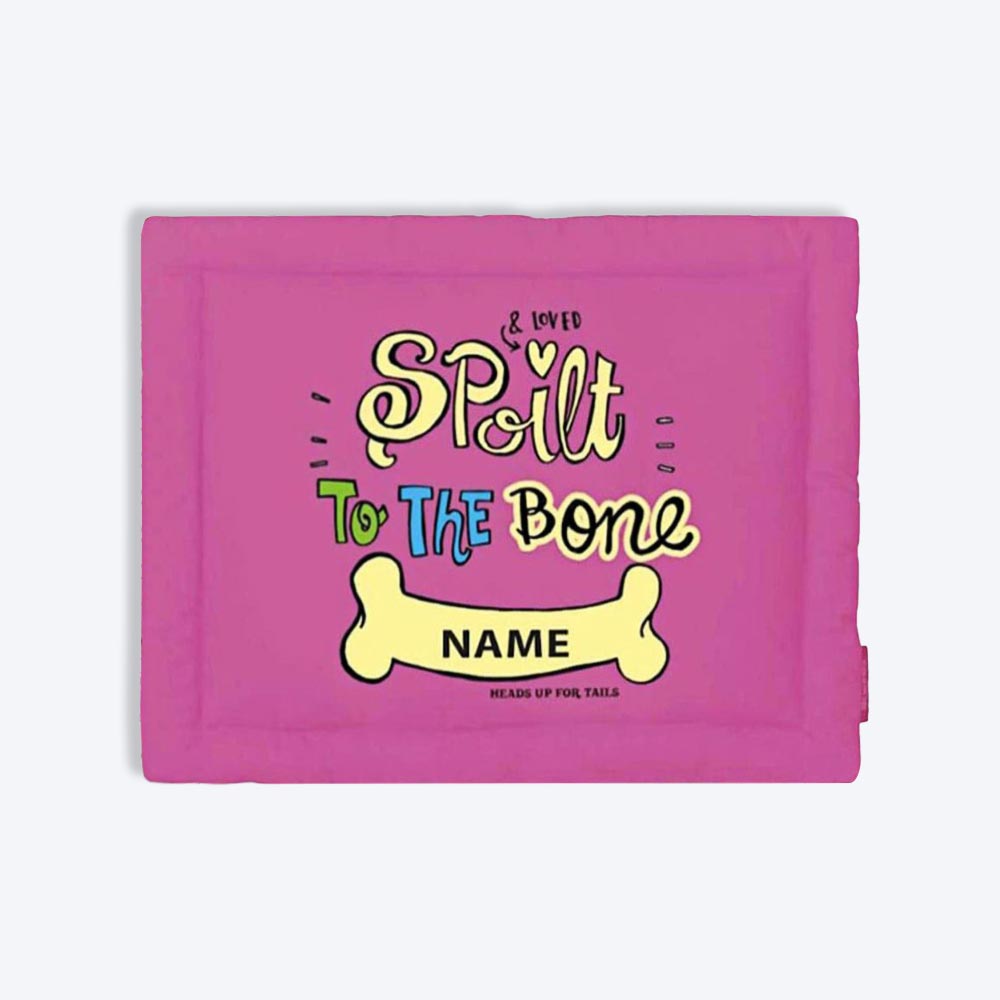 HUFT Spoilt To The Bone Personalised Dog & Cat Mat - Heads Up For Tails