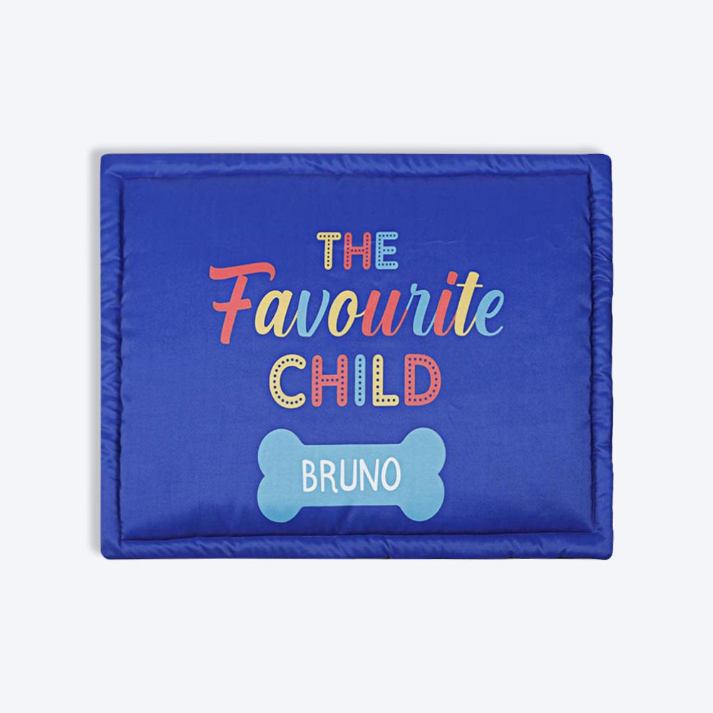 HUFT The Favourite Child Personalised Dog & Cat Mat - Heads Up For Tails