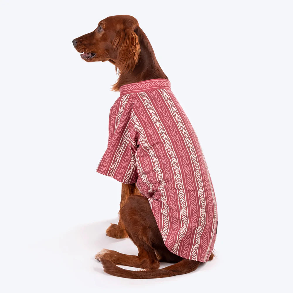 HUFT The Indian Collective Gul Dog Shirt - Maroon - Heads Up For Tails