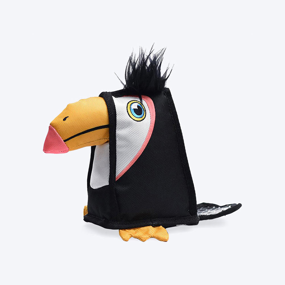 HUFT Toucan Dog Squeaker Toy Made from Recycled Cotton-22 cm - Heads Up For Tails