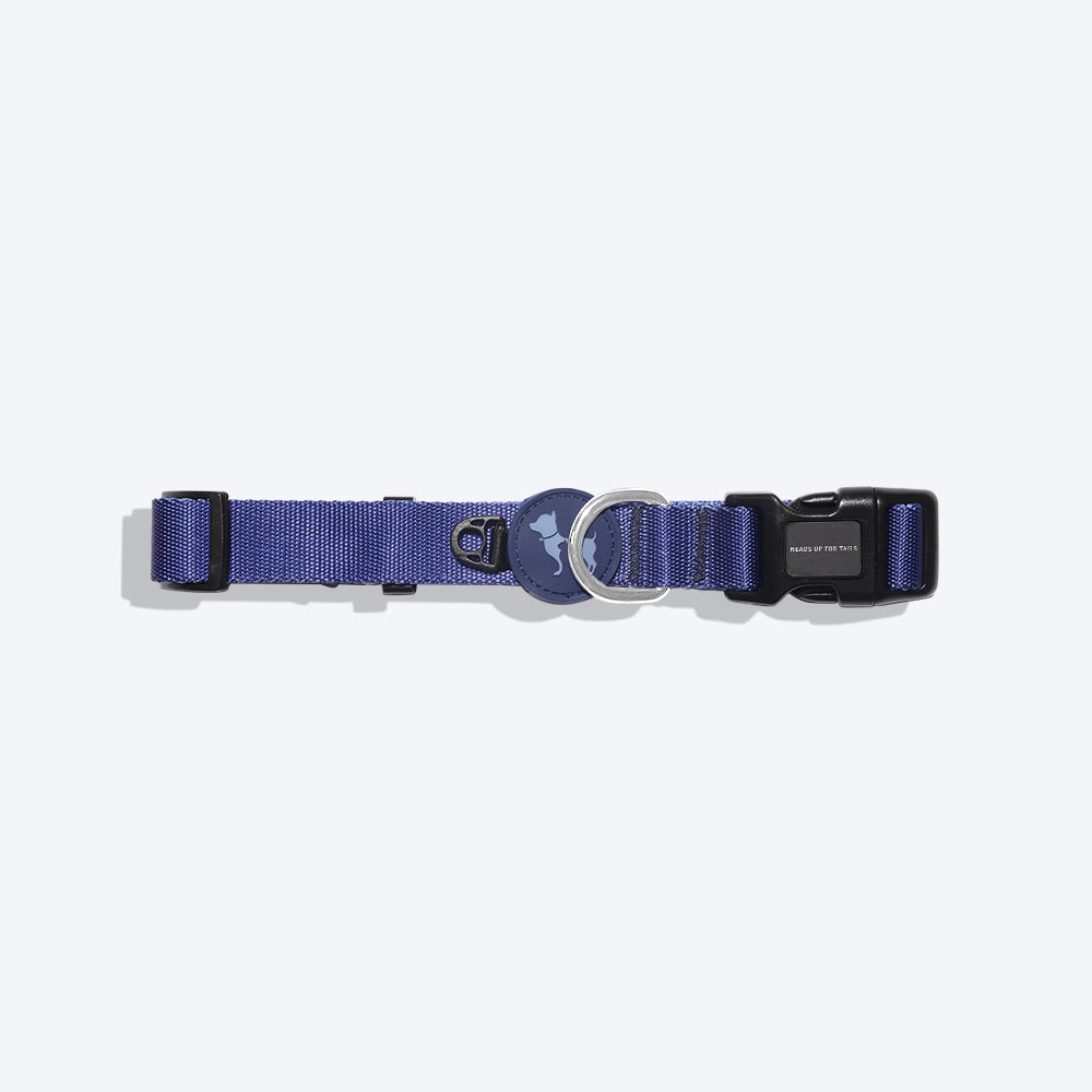 HUFT Classic Nylon Puppy Collar - Navy - Heads Up For Tails