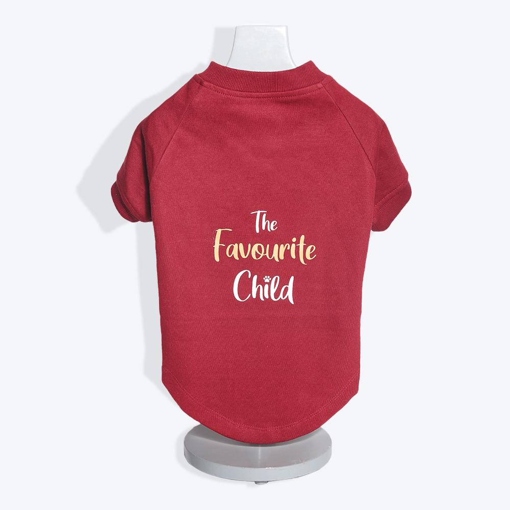 HUFT Printed Dog Sweatshirt - Maroon-5