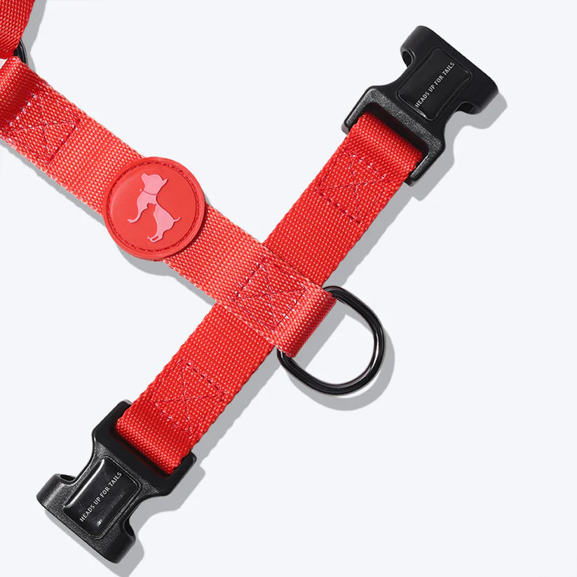 HUFT Classic H Harness And Leash Set - Red - Heads Up For Tails