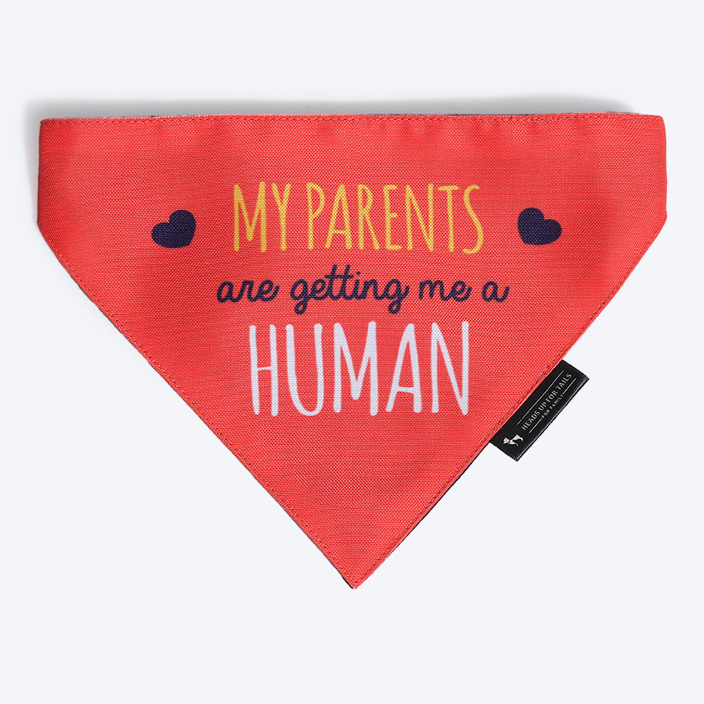HUFT Baby Announcement Dog Bandana - Heads Up For Tails