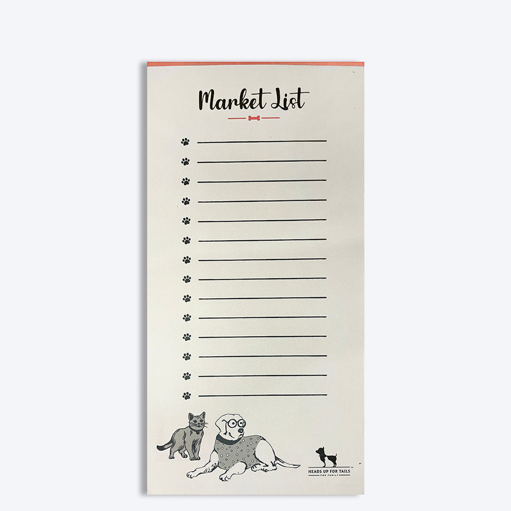 HUFT Rosebud Market List Pad for Humans - Heads Up For Tails