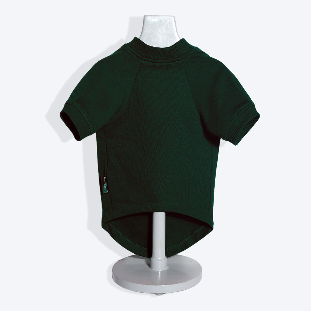 HUFT Fleece Dog Sweatshirt - Dark Green - Heads Up For Tails