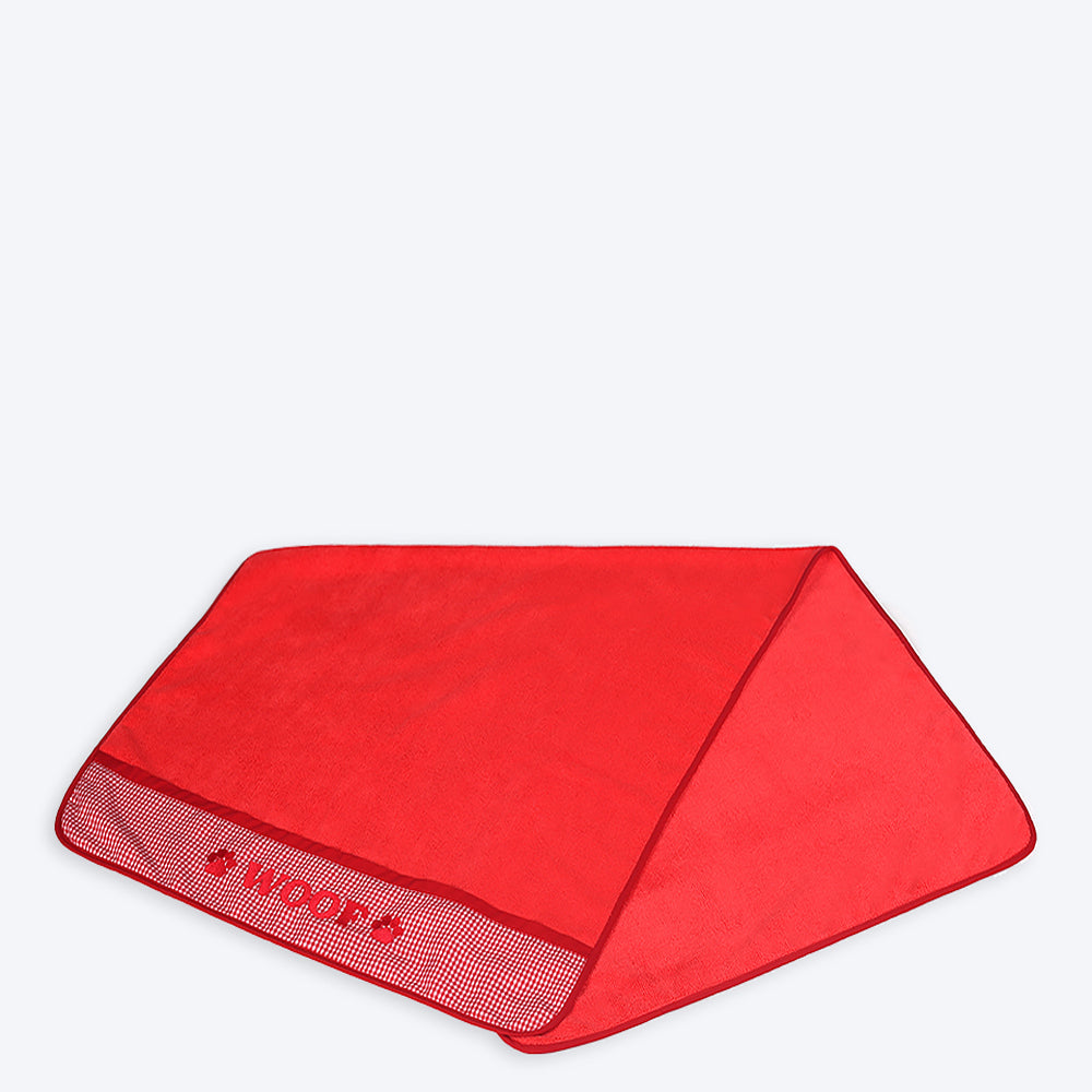 HUFT Microfibre Towel for Pets - Red - Heads Up For Tails