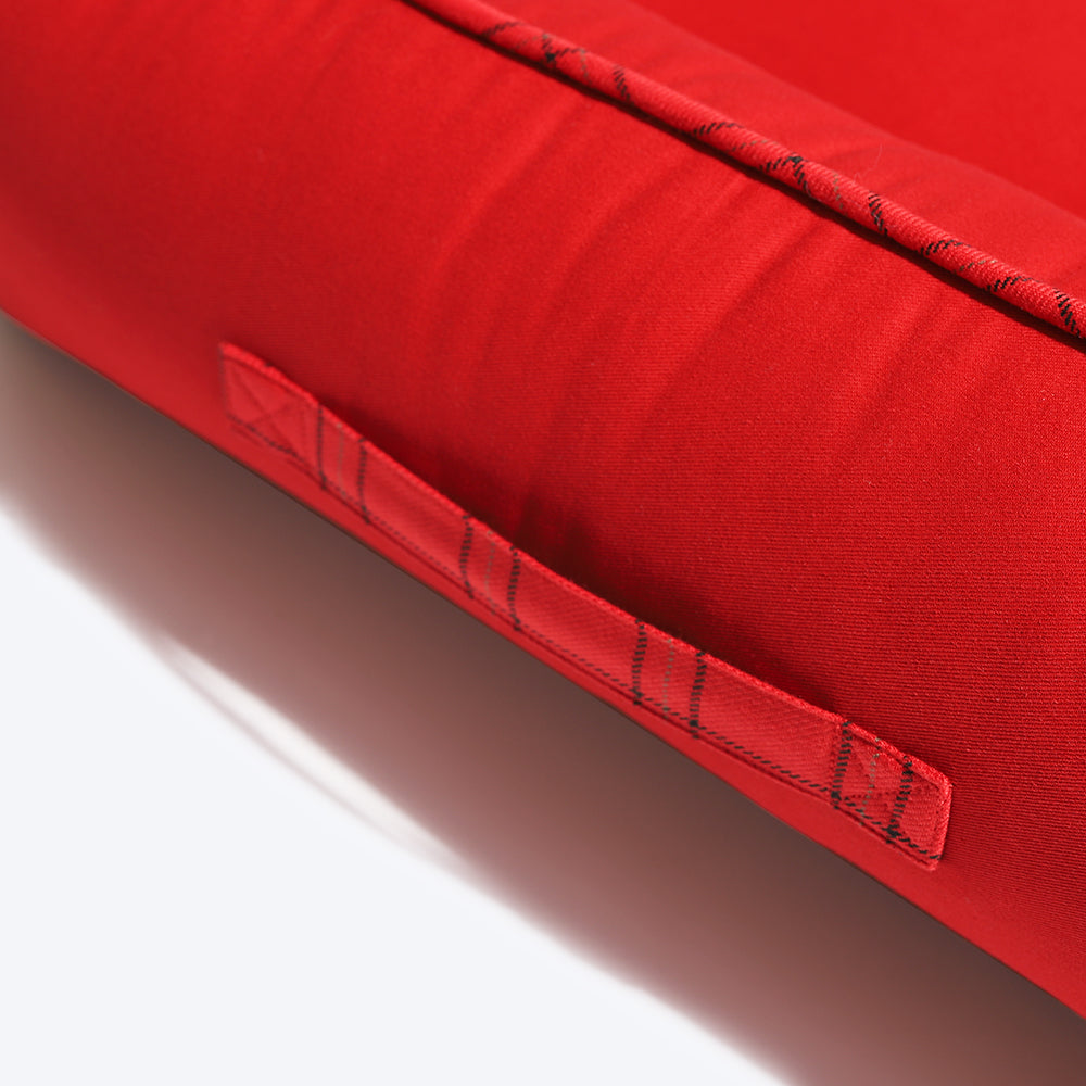 HUFT Classic Cotton Lounger Dog Bed - Red3