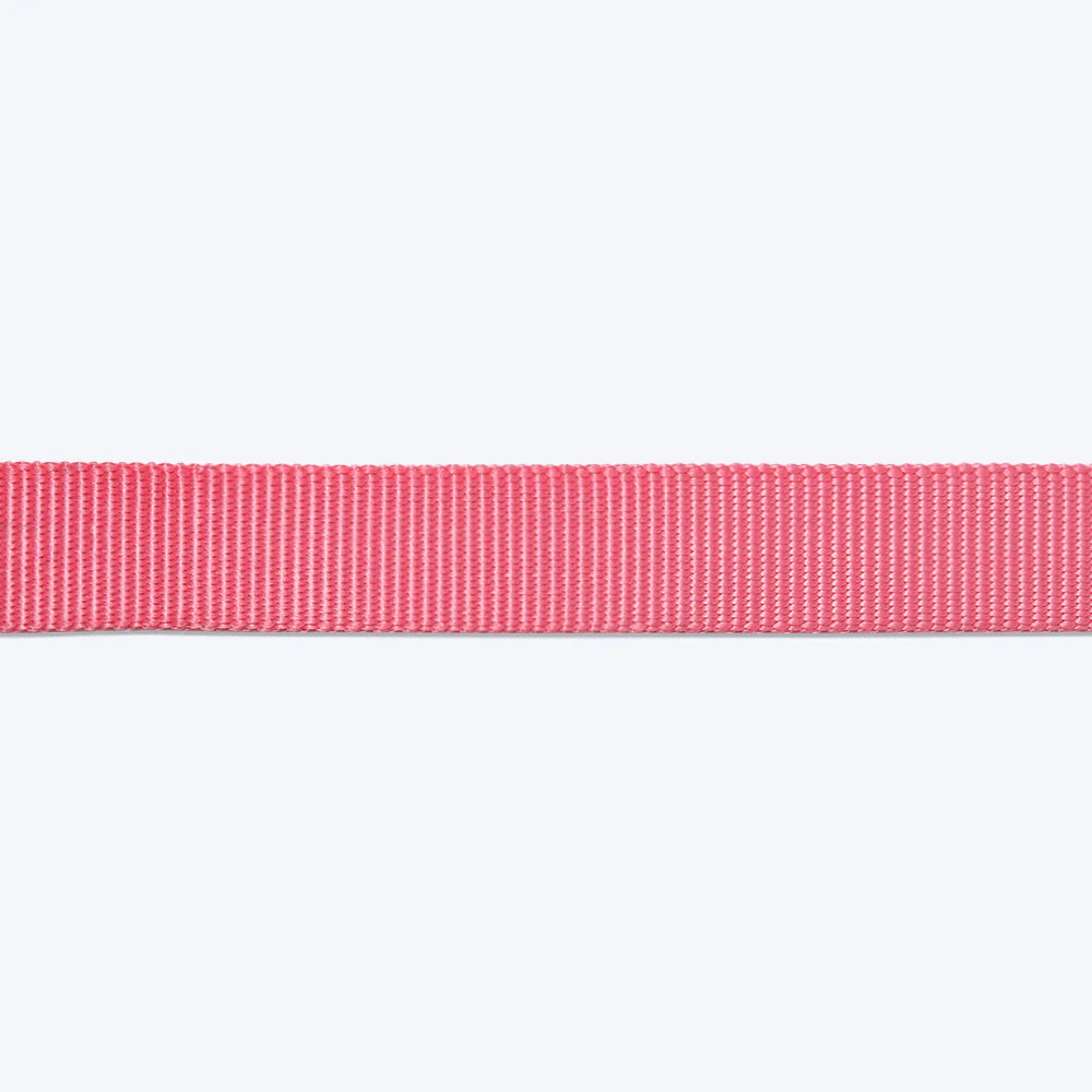 HUFT Essentials Nylon Puppy Collar - Dark Pink - Heads Up For Tails
