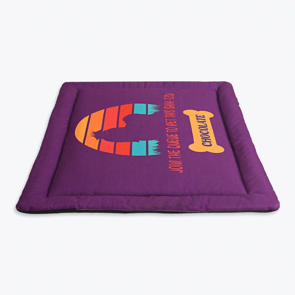 HUFT Personalised Join The Queue To Pet This Shih-Tzu Dog Mat - Heads Up For Tails