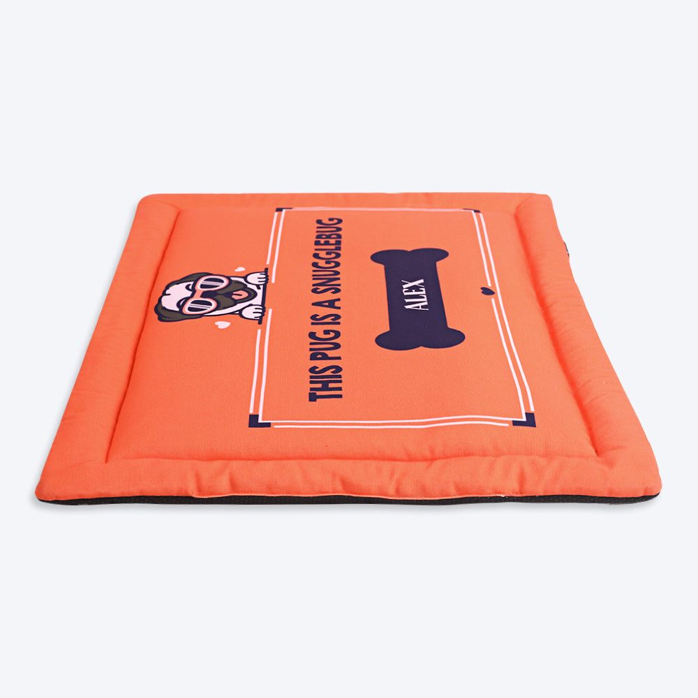 HUFT Personalised This Pug Is A Snuggle Bug Dog Mat - Heads Up For Tails