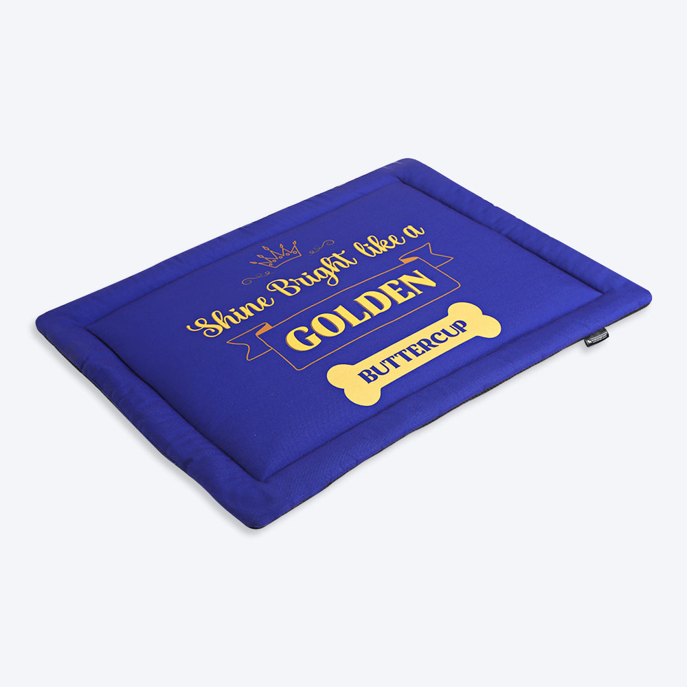 HUFT Personalised Shine Bright Like a Golden Dog Mat - Heads Up For Tails