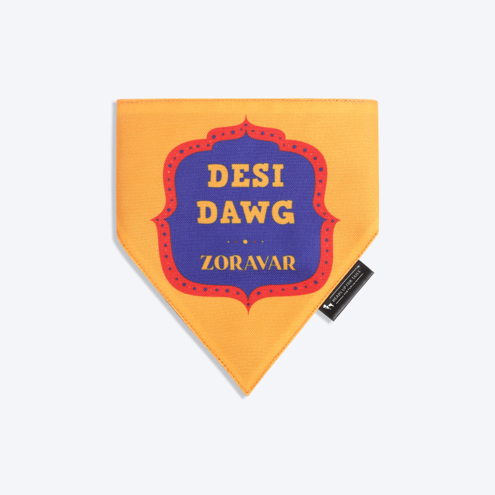 HUFT Personalised Desi Dawg (Pet¢'¬€¦¡¬'¬¦¡¬'¬€¦¡¬'¬¦¾¢s Name) Bandana - Heads Up For Tails