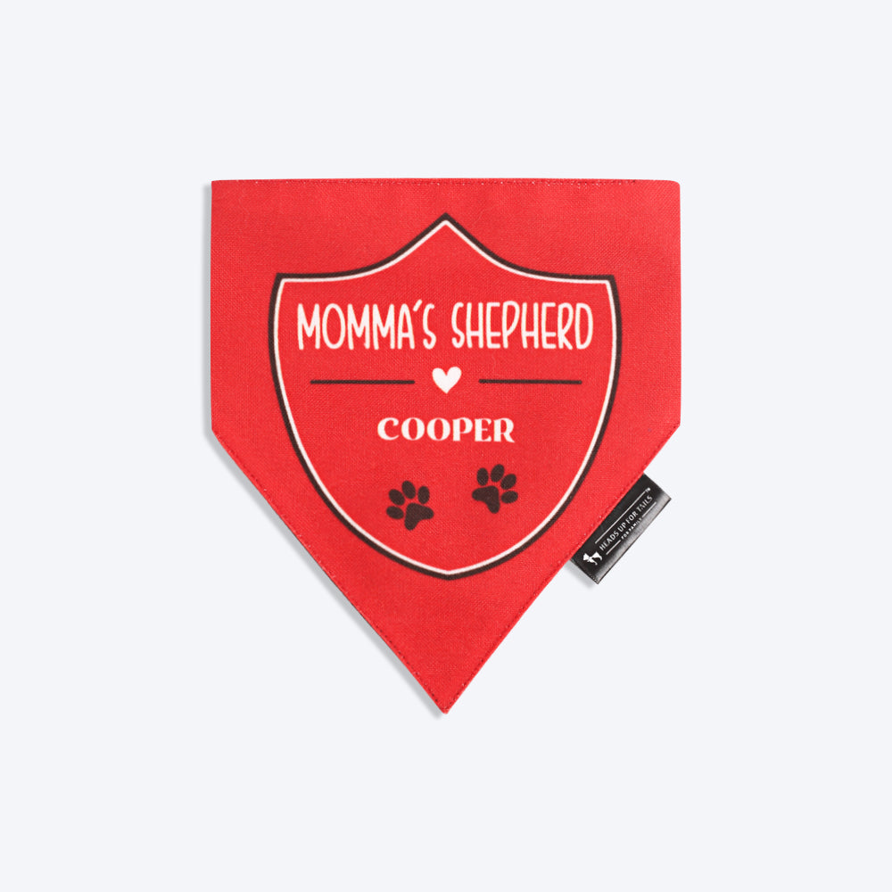 HUFT Personalised Mommas Shepherd (Pet is Name) Bandana - Heads Up For Tails