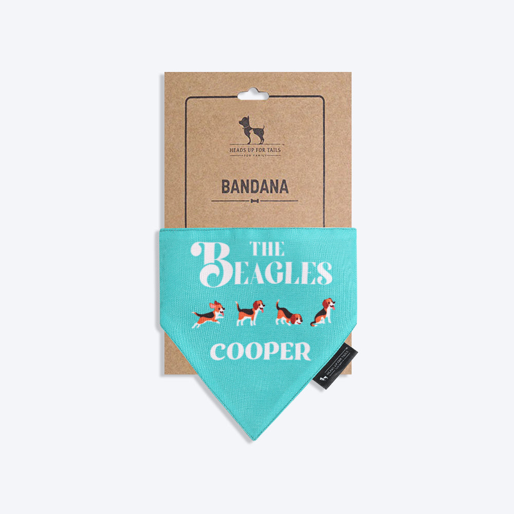 HUFT Personalised The Beagles (Pet¢‚¬Å¡¬€¦¡¬‚¬Å¡¬€¦¾¢s Name) Bandana - Heads Up For Tails