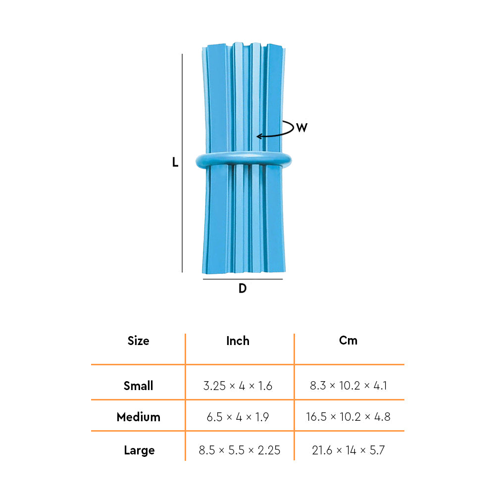 KONG Puppy Teething Stick Dog Chew Toy (Assorted) - Heads Up For Tails