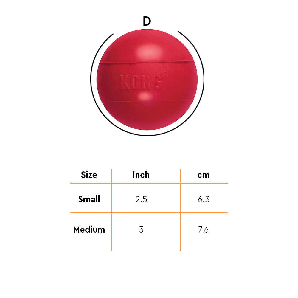 KONG Ball Dog Chew Toy - Heads Up For Tails