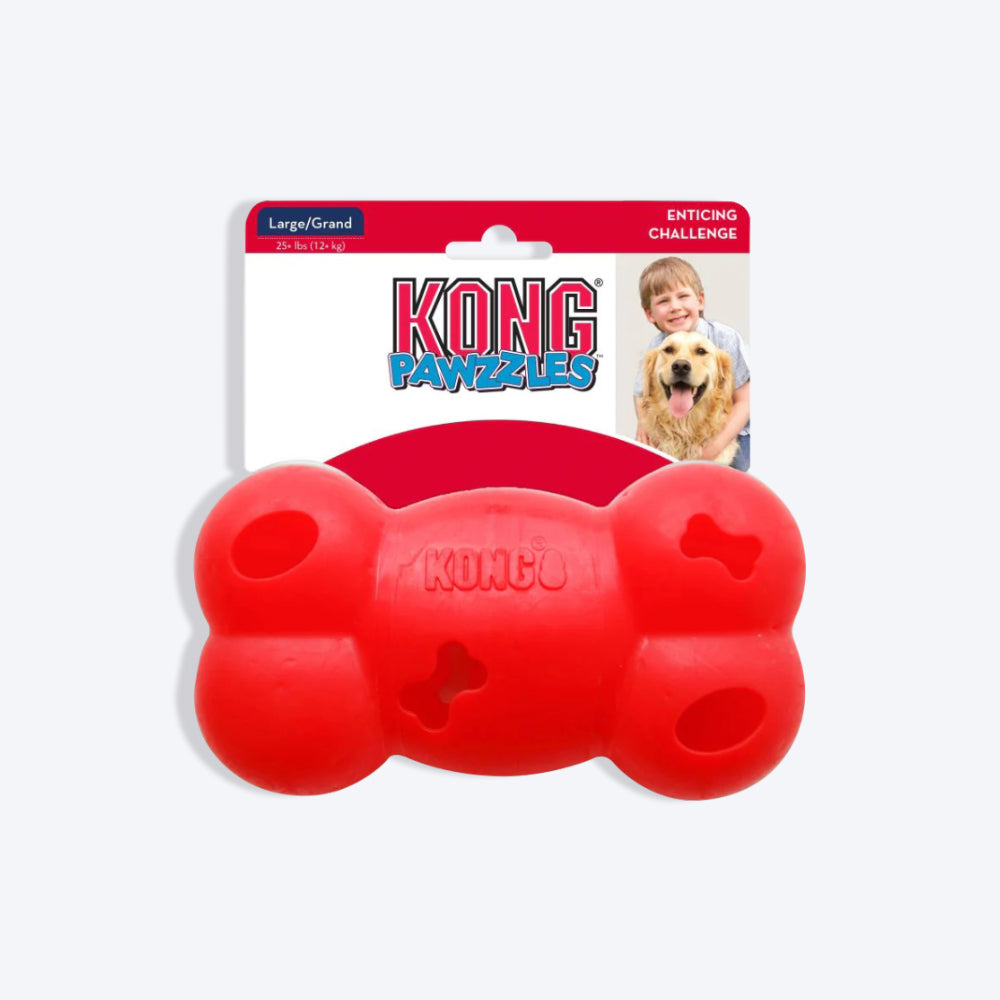 KONG Pawzzles Bone Dog Toy - Heads Up For Tails