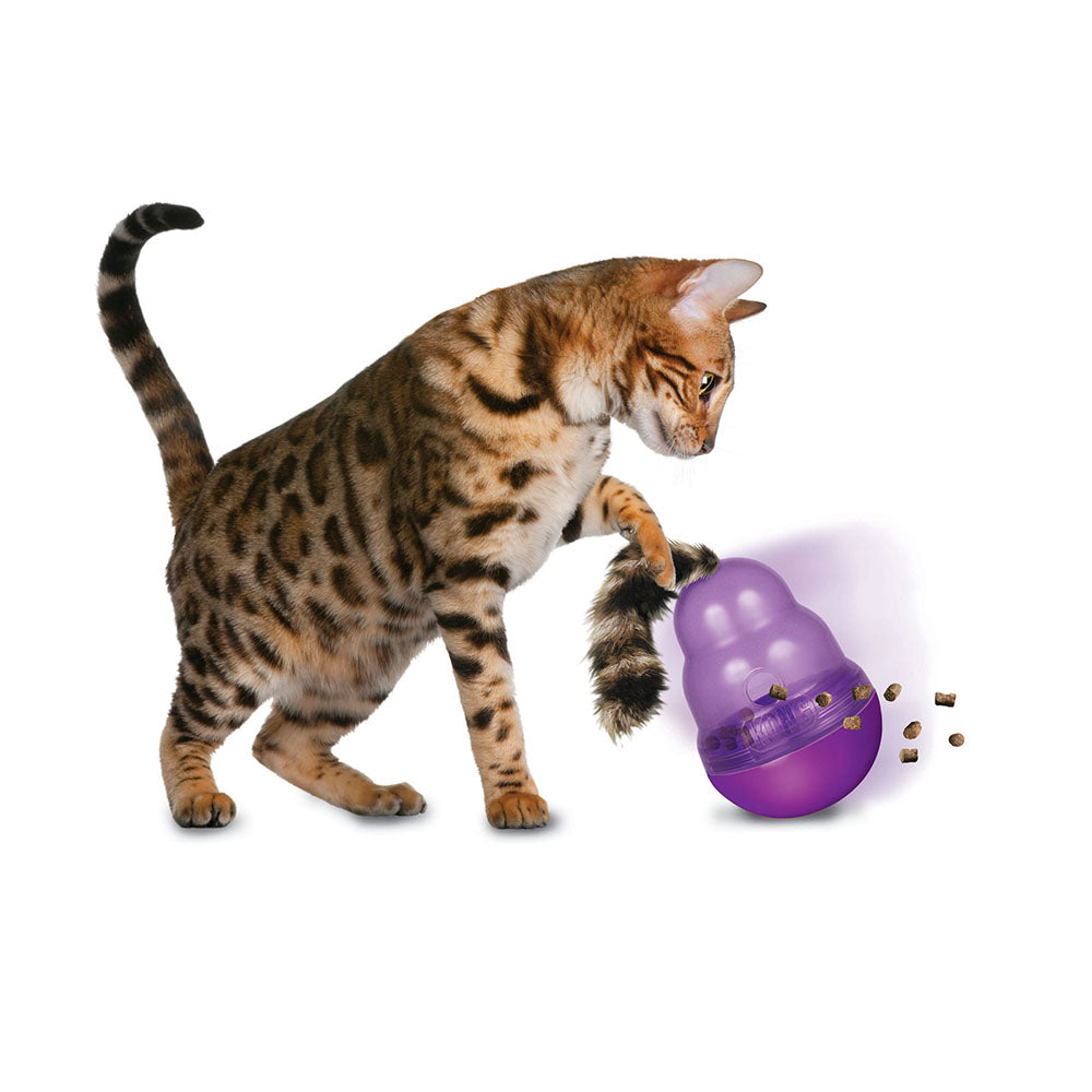 KONG Wobbler Interactive Cat Toy - Heads Up For Tails