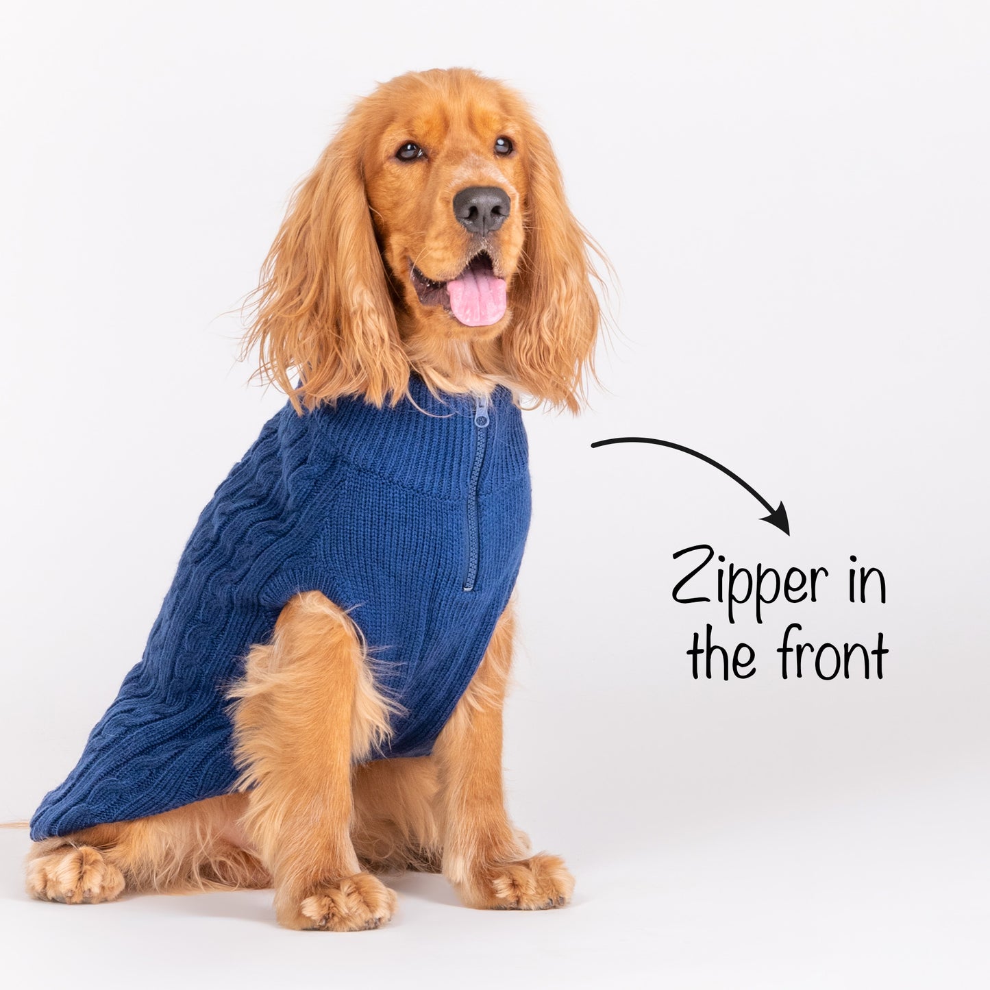 HUFT Cable Knit Sweater - Lazuli Blue - Heads Up For Tails