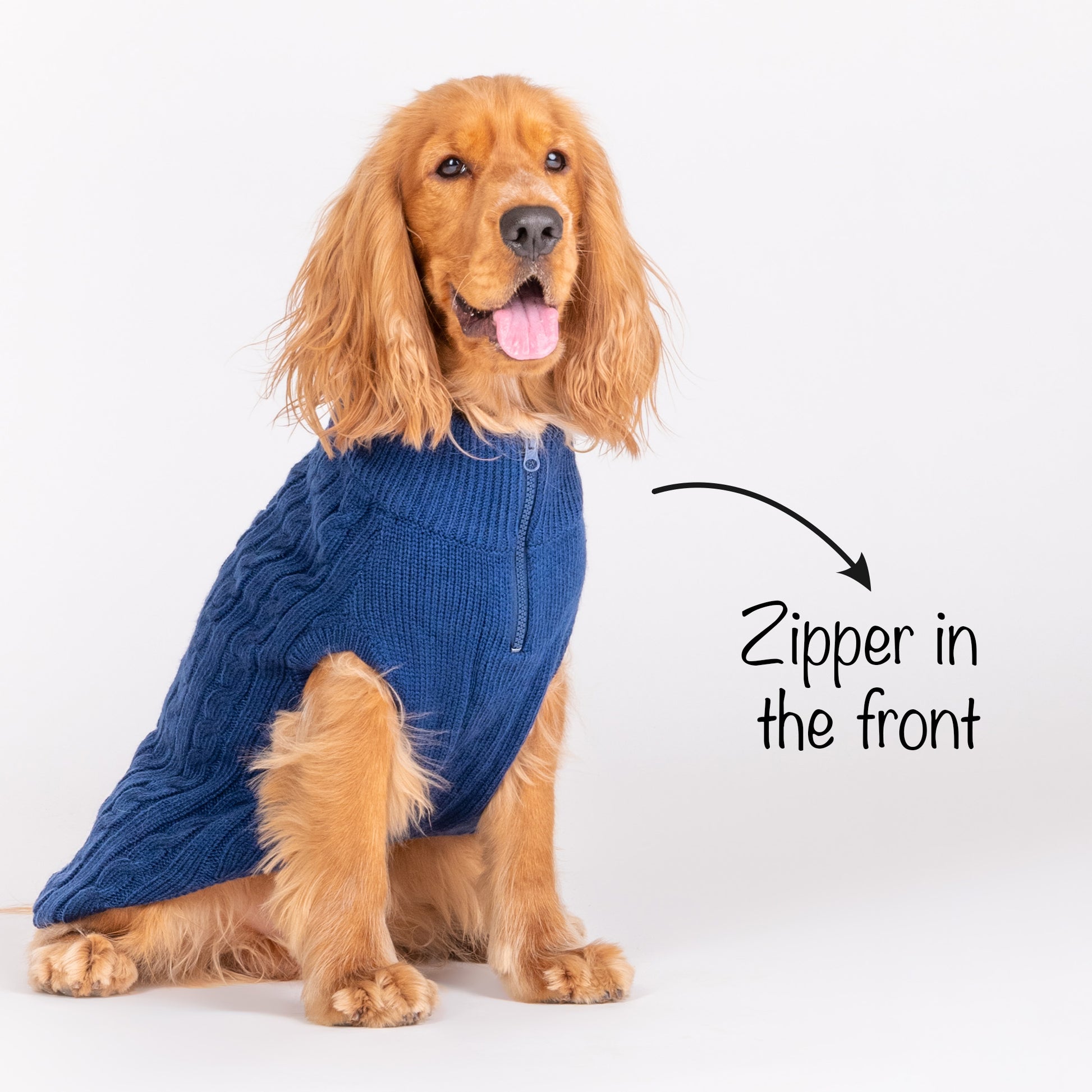 HUFT Cable Knit Sweater - Lazuli Blue - Heads Up For Tails
