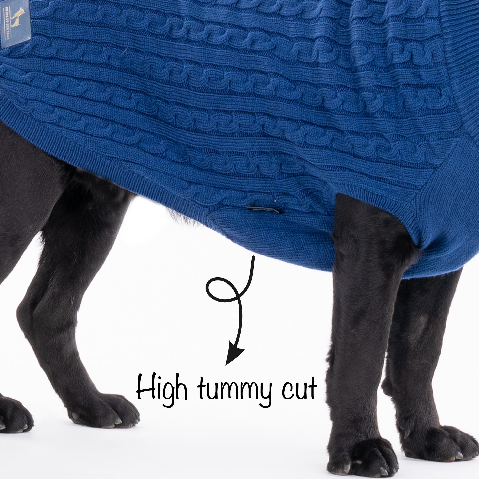 HUFT Cable Knit Sweater - Lazuli Blue - Heads Up For Tails