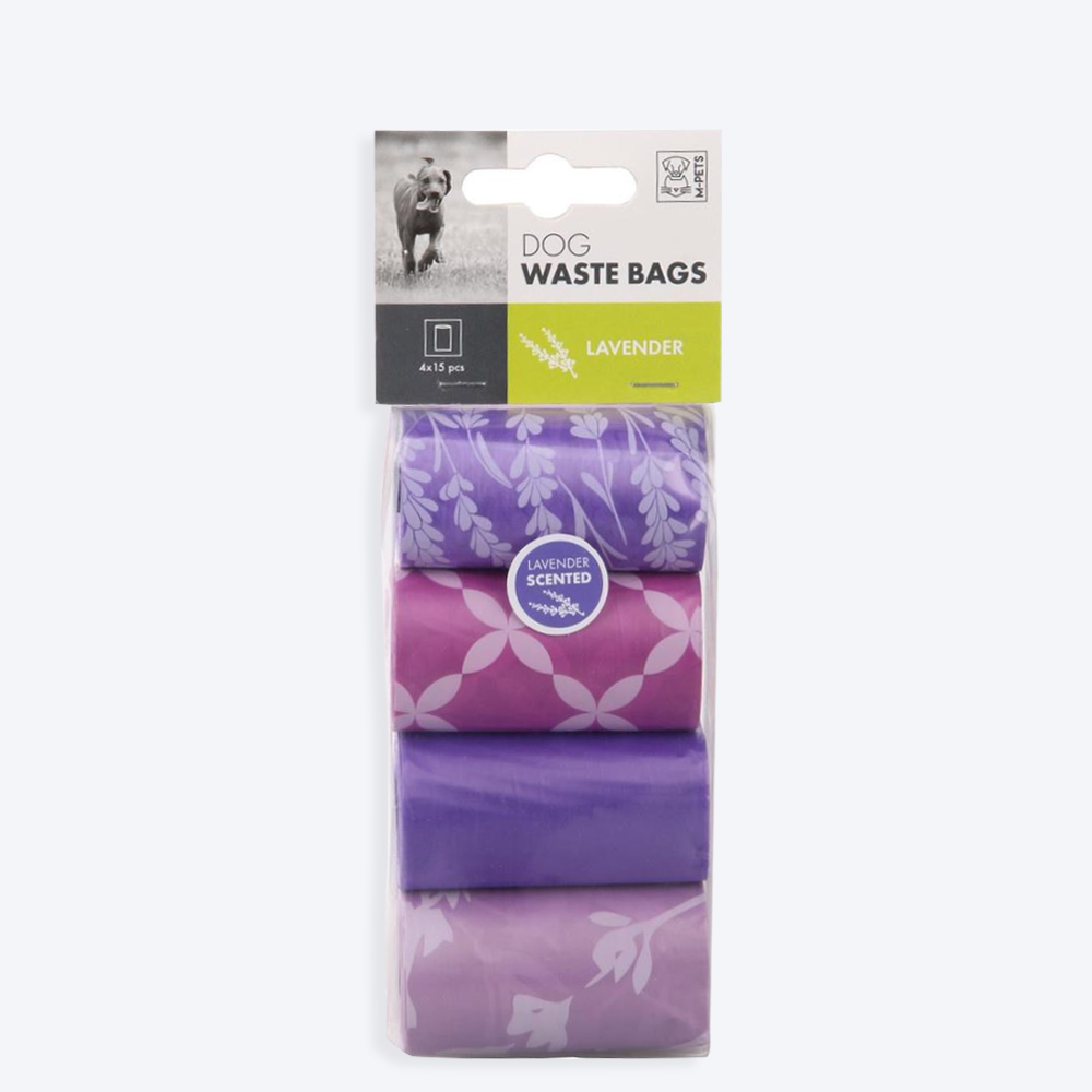 M-PETS Dog Waste Pick Up Bags - 60 Bags - Heads Up For Tails