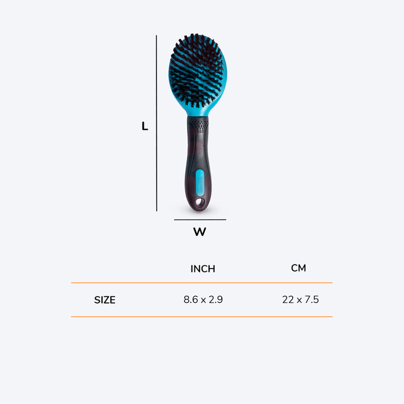 M-Pets Bristle Brush for Dogs and Cats -7.5 x 22 cm - Heads Up For Tails