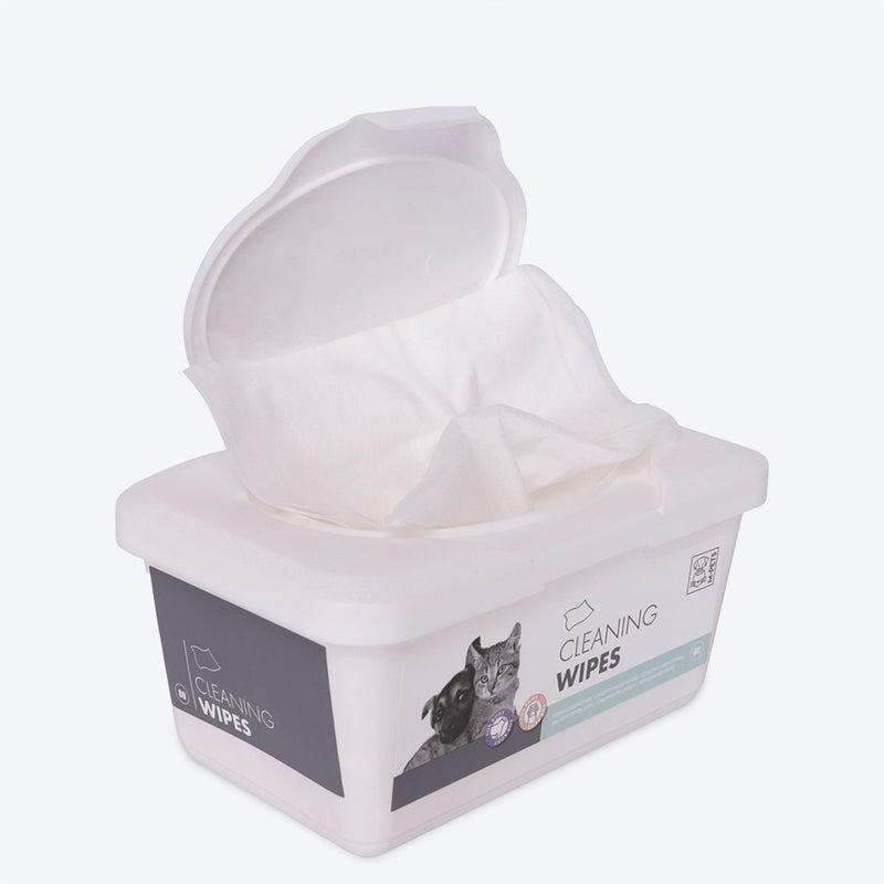 M-Pets Cleaning Wipes for Dogs & Cats - Body & Paws - 80 Pcs - Heads Up For Tails