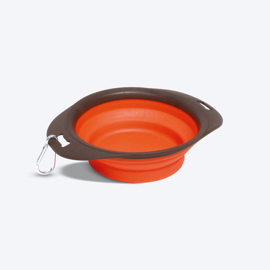 M-Pets On The Road Foldable Bowl For Cats and Dogs - Heads Up For Tails