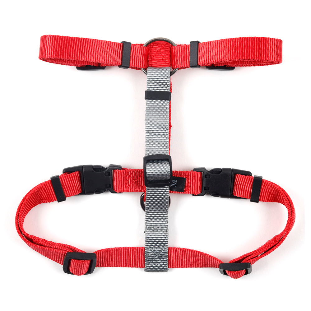HUFT Essentials Nylon Dog H-Harness - Red-5
