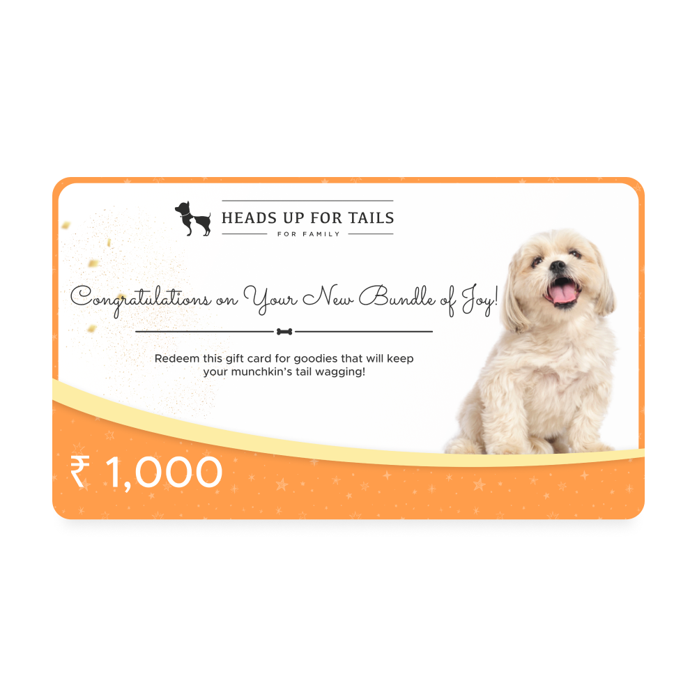 HUFT New Dog Gift Card - Heads Up For Tails
