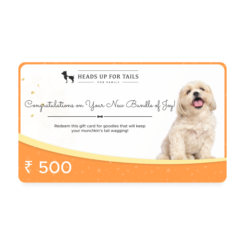 HUFT New Dog Gift Card - Heads Up For Tails