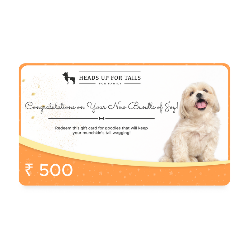 HUFT New Dog Gift Card - Heads Up For Tails