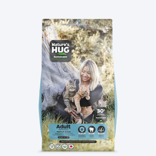 Nature‚¬„¢s HUG Adult Maintenance Multicat Active Adult Vegan Dry Cat Food - 4.54 kg - Heads Up For Tails