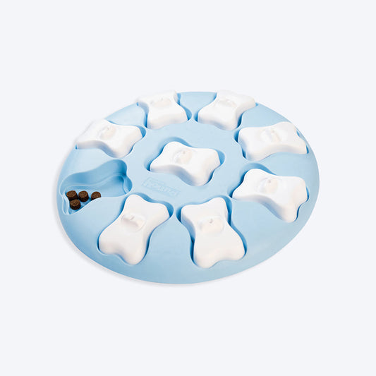 Outward Hound (Nina Ottosson) Puppy Smart Interactive Treat Puzzle Dog Toy - Blue - Level 1 - Heads Up For Tails