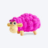 Outward Hound (Nina Ottosson) Tootiez Sheep Latex Rubber Dog Toy Pink - Heads Up For Tails