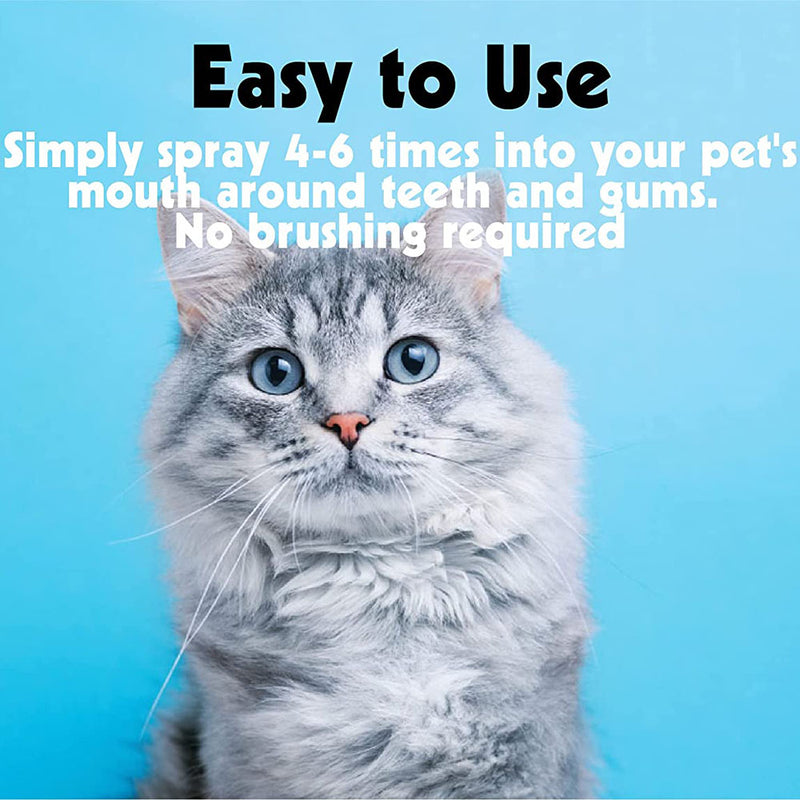 Petkin Plaque Spray - Dental Care Solution for Dogs and Cats - 120 ml - Heads Up For Tails