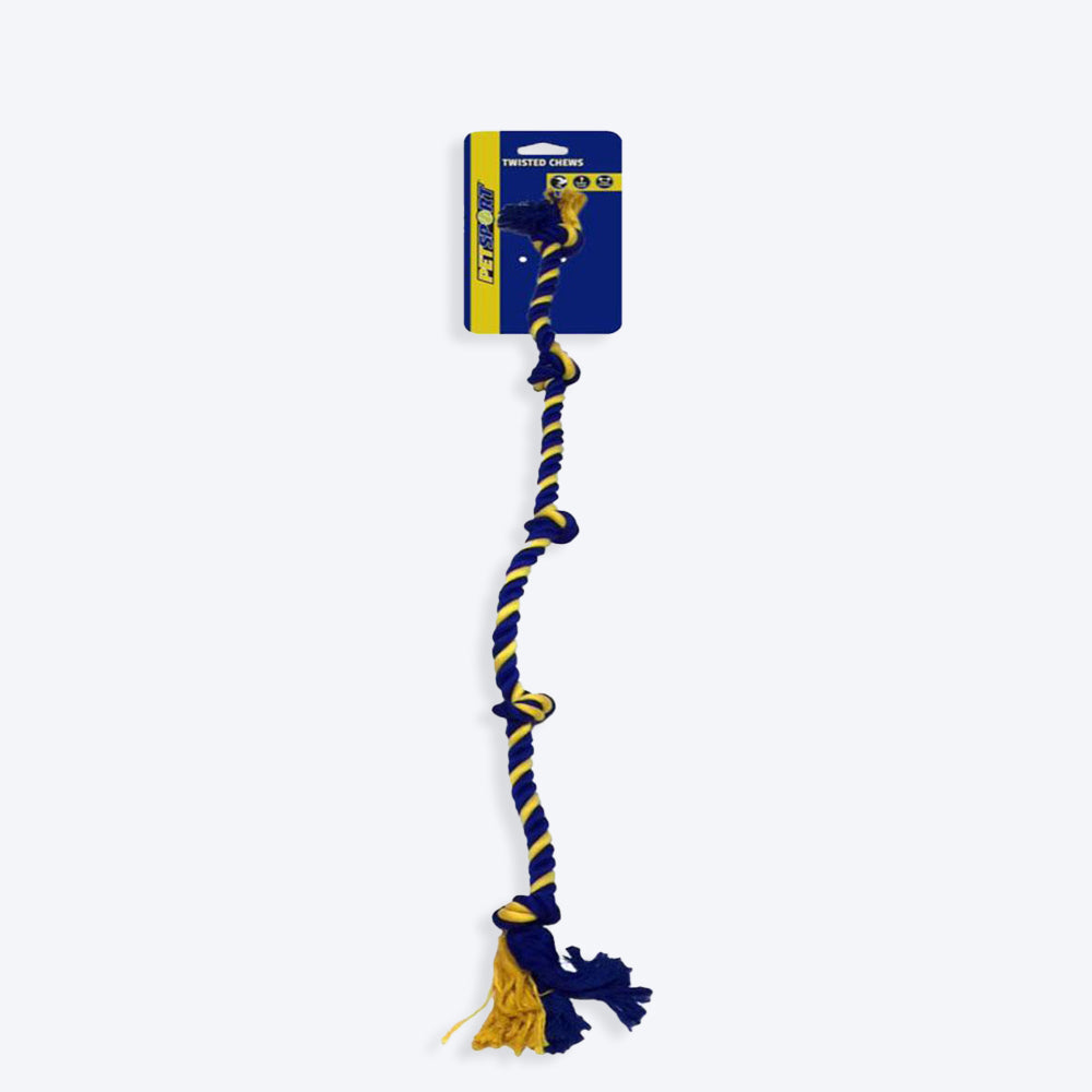 Petsport Five Knot Cotton Rope Toy - Giant - Heads Up For Tails
