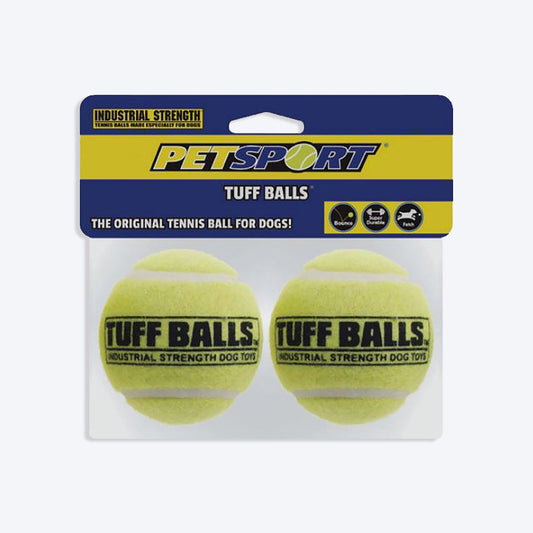 Petsport Tuff Balls -1 cm - Pack Of 2 - Heads Up For Tails