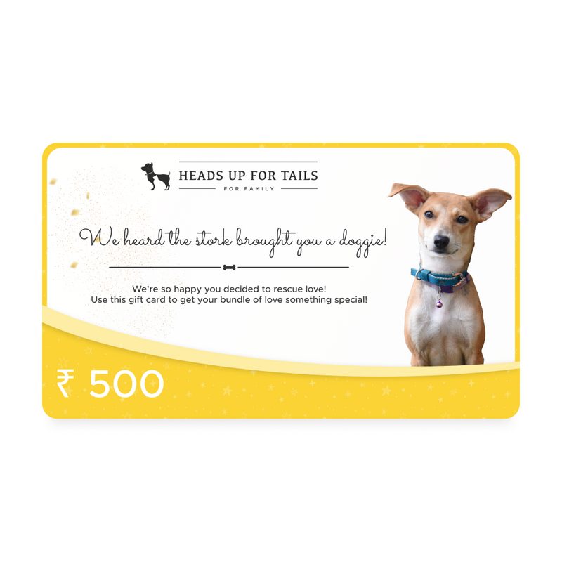 HUFT New Dog Adoption Gift Card2