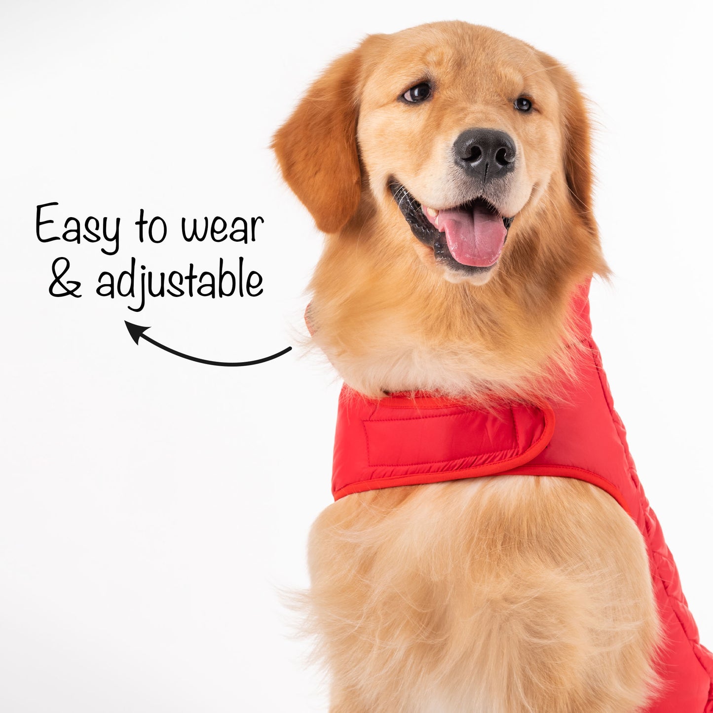 HUFT Wintersong Reversible Dog Jacket - Red - Heads Up For Tails