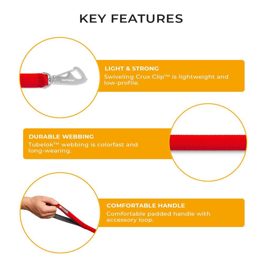 Ruffwear Front Range Dog Leash - Blue Moon - Heads Up For Tails