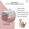 Savic Trotter 1 - Dog & Cat Carrier - Light Grey Ash Rose - 19 x 13 x 12 inch - Holds up to 5 kg - Heads Up For Tails