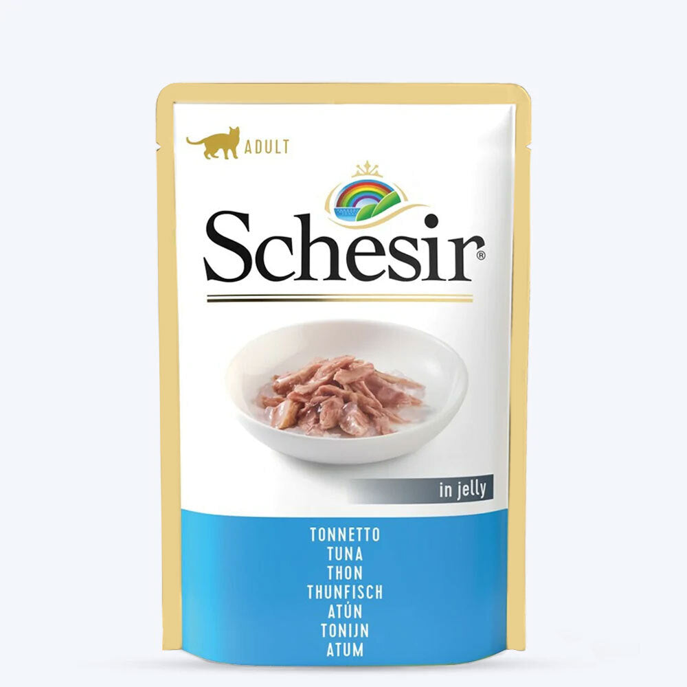 Schesir Tuna Jelly Adult Cat Wet Food Pouch - 85 g_01