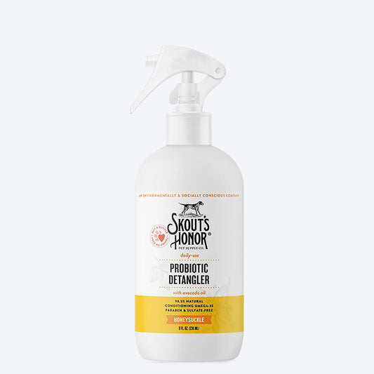 Skout's Honor Probiotic Daily Use Detangler For Dogs & Cats - Honeysuckle - 236 ml - Heads Up For Tails